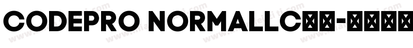 CodePro NormalLC字体字体转换